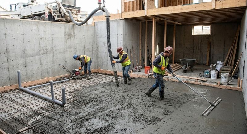Basement Concrete Installation in Chester, MD