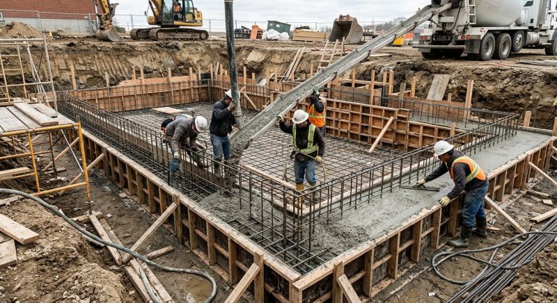Basement Concrete Installation in Chester, MD