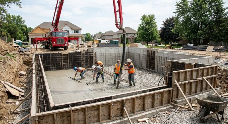 Basement Concrete Installation in Easton, MD