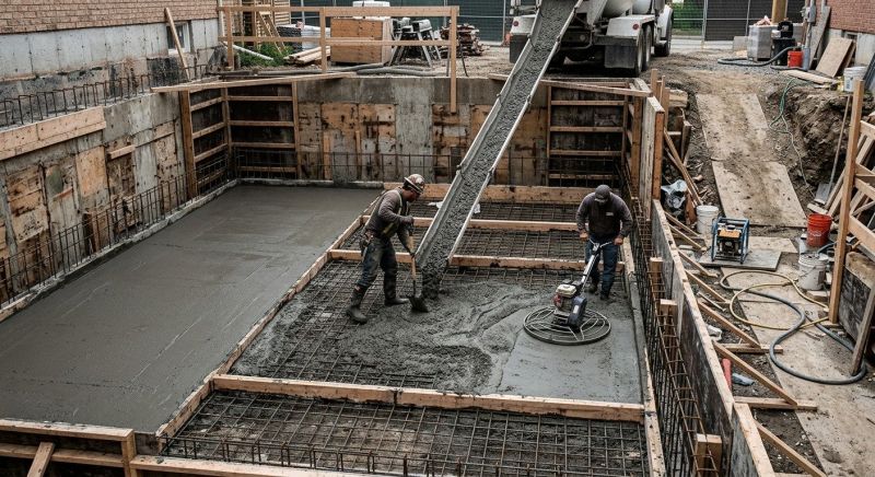 Basement Concrete Installation in Shady Side, MD