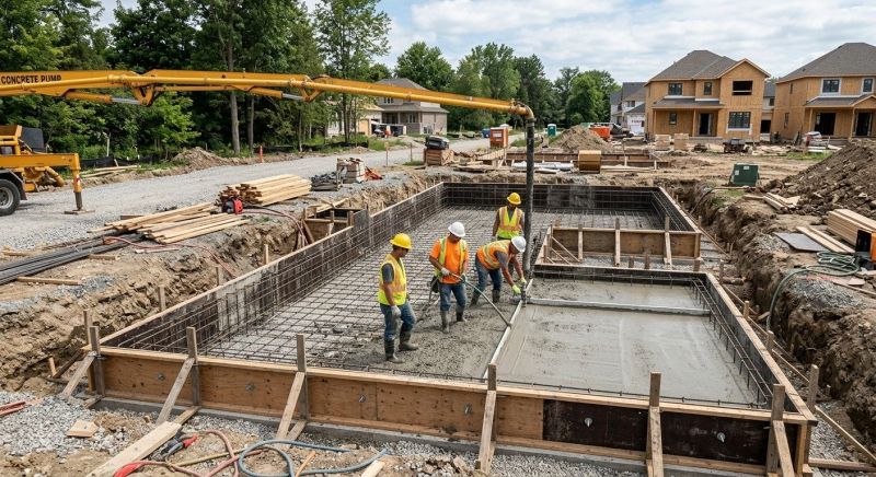 Cement Foundation Installation in Easton, MD