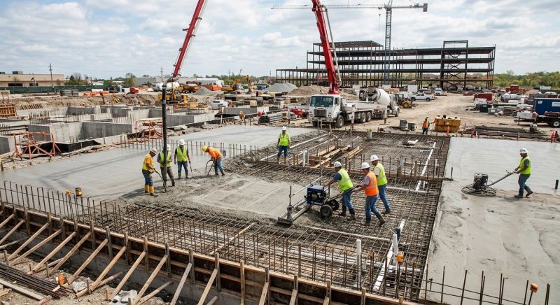 Commercial Slab Construction in Cambridge, MD
