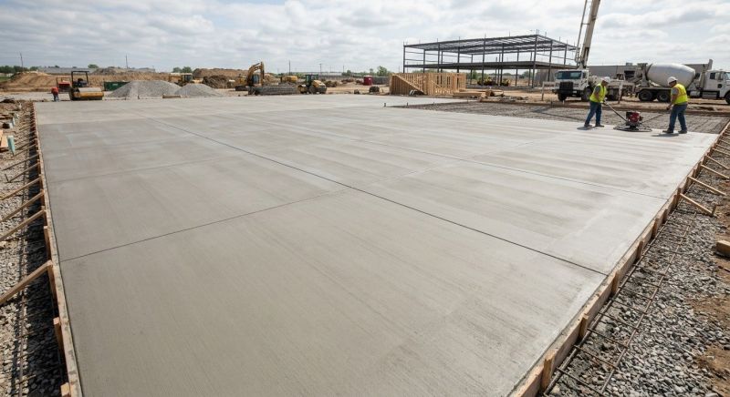 Commercial Slab Construction in Easton, MD