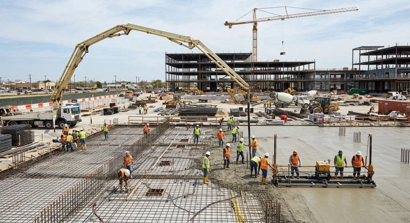 Commercial Slab Construction in Queenstown, MD