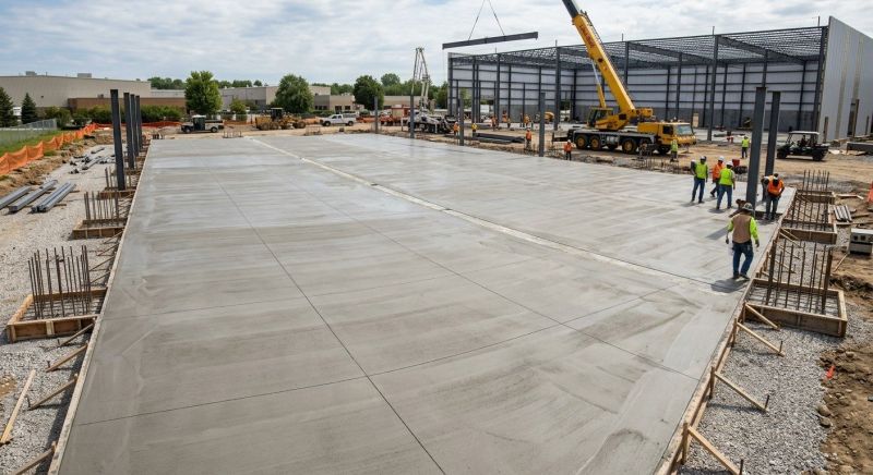 Commercial Slab Installation in Denton, MD