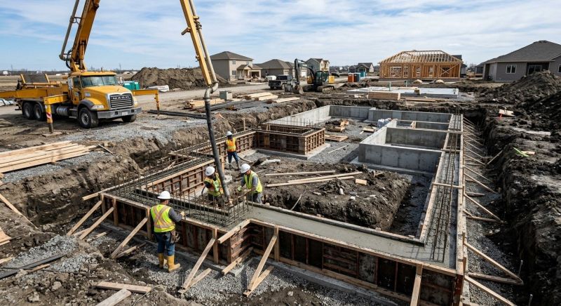 Concrete Foundation Installation in Queenstown, MD