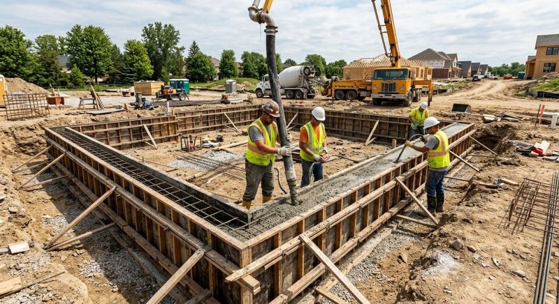 Concrete Foundation Pouring in Easton, MD