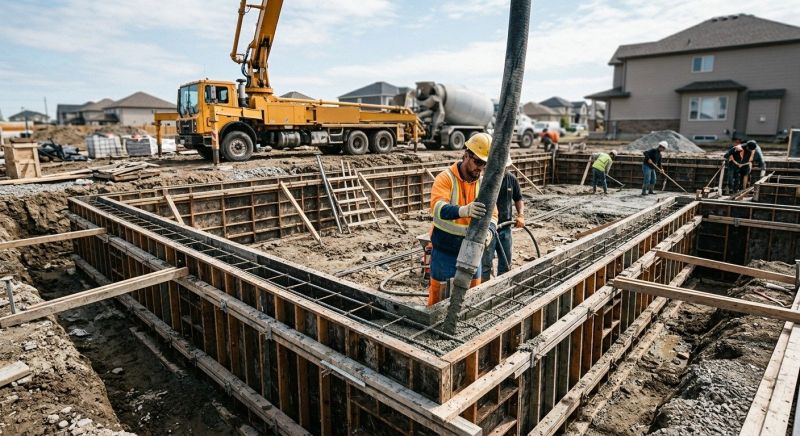 Foundation Pouring in Easton, MD