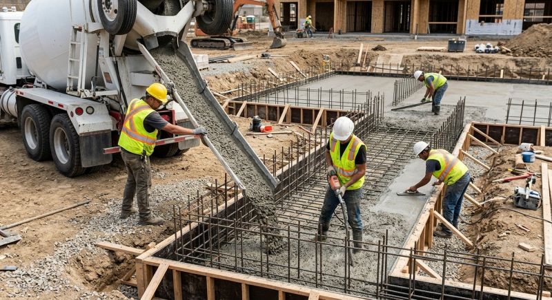 Foundation Wall Pouring in Denton, MD